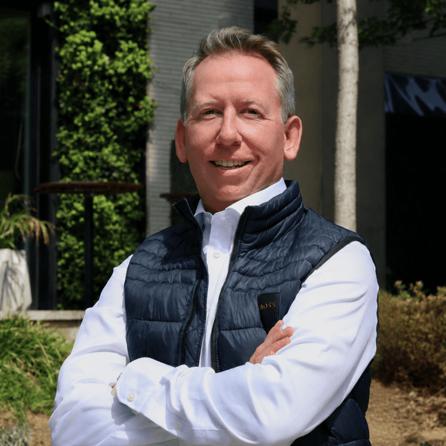 John Margerison standing outside